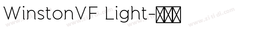 WinstonVF Light字体转换